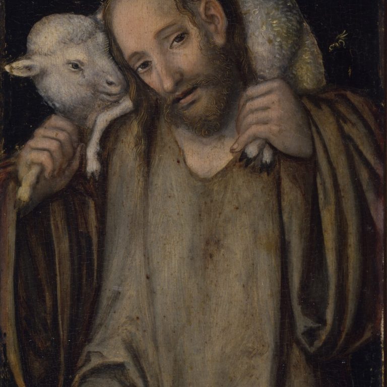 Lucas_Cranach_d.J._-_Christus_als_guter_Hirte_(Angermuseum)
